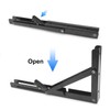 4 Pairs 8 PCS 12 Inch Folding Shelf Brackets,Metal Collapsible