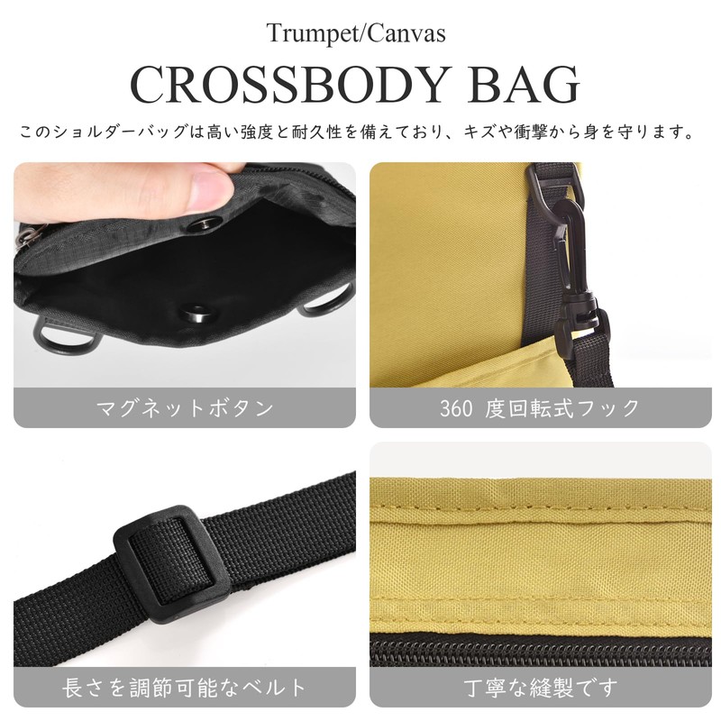 Gineman Small Crossbody Bag, Shoulder Bag, Men's, Women's, Mini Messenger
