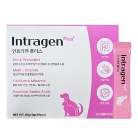 Intragen Plus Stick 2g x 30p / Probiotics / Dog Probiotics / Pet Probiotics / Dog Nutritional Supplements / Pet Nutritional Supplements / Nutritional Supplements / 인트라젠 플러스 스틱 2gx30p/유산균/강아지유산균/애견유산균/강아지영양제/애완동물영양제/영양제