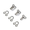 Prym 2 Eyes Hooks and Brass, Pack of 12, Silver