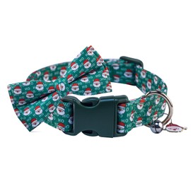 NISIYE Dog Bowtie Collars, Cute Soft Dog Collar with Bow Tie, Safety Metal Buckle, Adjustable Collars for Boy and Girl Dogs Pets.