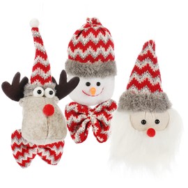 com-four® 3 x Premium Christmas Gnome for Christmas Decoration, Winter Figure as Decorative Items, as Room Decoration or Gift (Pack of 3, Colourful)