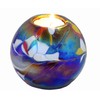 D&J Glassware Friendship Mini Globe Tea Light in a Blue