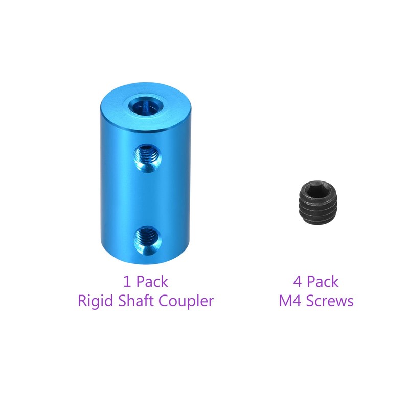 DMiotech 4-8mm Bore L25XD14 Rigid Coupling Shaft Coupling Joint Connector