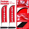 Buryeah 2 Sets Entrance Feather Flag 8 ft Entrance Banner