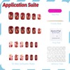 Fall Press on Nails Medium Square Fake Nails False Nails