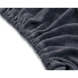 ZENGROWTH Cover for massage table without face cut-out, grey, Oeko Tex 100, 63 cm - 71 cm x 185 cm, for all massage or treatment loungers