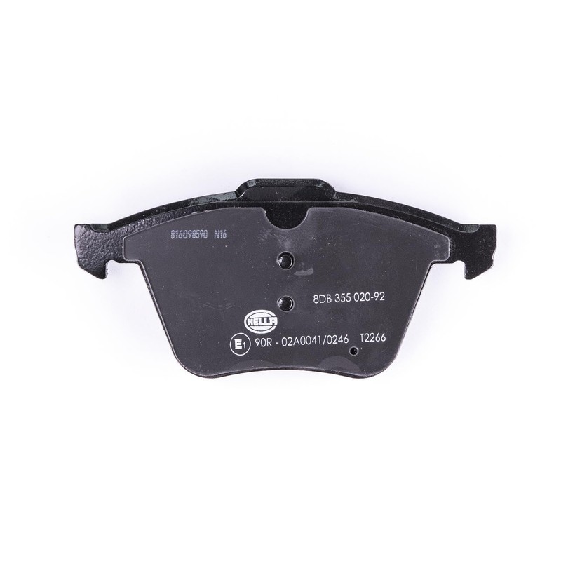 HELLA PAGID Front Brake Pads - Prepared for Wear Warning