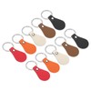 PATIKIL 10pcs Leather Key Holder Kit PU Leather Key Fob