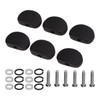 6Set Guitar Tuning Peg Buttons Ebony Metal Tuner Machine Head