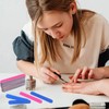 Roellgs Pack of 100 Professional Nail Files, Double Sided Disposable