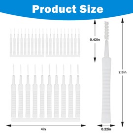 90Pcs Shower Head Cleaner, Shower Nozzle Cleaning Brush Anti-Clogging for Shower Head Pore Gap Cleaning with Nylon Bristle and Non-Slip Handle
