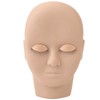 Lash Mannequin Head Reusable Soft Touch Rubber Replaced Eyelids Mannequin