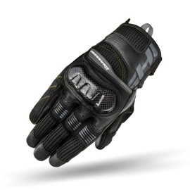 SHIMA X-BREEZE 2 Motorcycle Gloves for Men - Ventilated, Touchscreen, Summer Biker Riding Gloves Textil with Carbon Knuckle Protector, Reinforced Palm (Black, XXL)