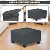 TOPHMDECOR Ottoman Cover Square,Waterproof Square Ottoman Covers Thick Slipcover for