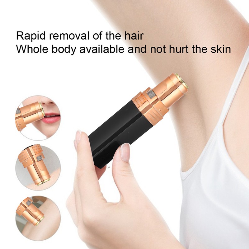 Compact Cute Lipstick Shape Mini Electric Hair Remover Face Body