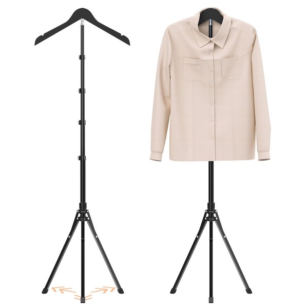 Adjustable Shirt Display Stand 32-63 Inch, Foldable Clothing Display Stand