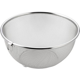 Yoshikawa SJ1382 Just Fit Round Colander, 7.9 inches (20 cm), Ring Included