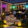 DBF 2 Pack Solar Lanterns Outdoor Waterproof IP65, Heavy Crackle