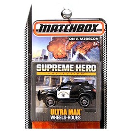 MATCHBOX SUPREME HERO COLLECTION 1:70 SCALE BLACK HIGHWAY PATROL FORD EXPLORER DIE-CAST COLLECTIBLE