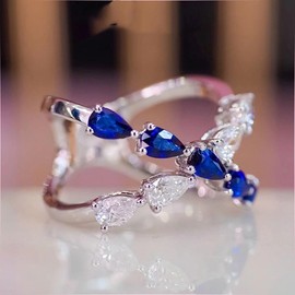 Shiny fashion ring for women 925 Silver for women Cubic Zircon oxide ring Women Jewelry Rings Statement. Shiny fashion ring for women 925 silver for women cubic zircon oxide ring women jewelry rings statement (US Code 9)