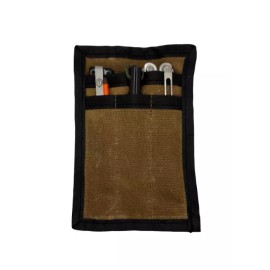 Broken Arrow Adventure Co. Waxed Canvas Mini EDC Pocket Organizer - 16oz Waxed Canvas Lay Flat Design