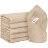 Orighty 6 Pack Brown Hand Towels - Quick Drying &