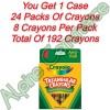 Crayola *24-Packs* Crayola Triangular 8 Crayons Promote Proper Writing Grip