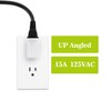 90 Degreen 2 Prong Adapter, Plugrand Up Angled Nema 1-15P