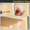 20pcs Plastic Locking Shelf Support Pegs,6mm Shelf Pins ,Self-Locking Bracket