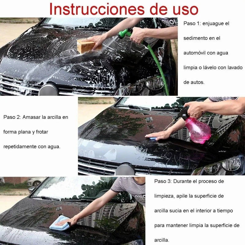 Veraly Barra Arcilla Magic Limpiador Carro Plastilina Moldeable 2 F