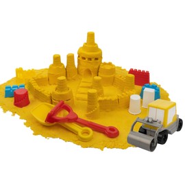Little Tikes: Construction Sand Play Set - 24pc - Sand & Scene Toy, 3-in-1 Bulldozer Vehicle, 5oz of Sand, Box Transforms to Play Scene, Kids Ages 3+