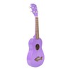 Kala Brand Music Co. Makala Shark, 4-String Ukulele, Right, Purple,