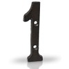 Basic Fundamentals 3-Inch Cast Iron Numbers for Wall and Mailbox