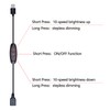 GOMING 5V USB Dimmer Switch Female to Male 10 brightness