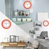 Topkey Silent Wall Clock Kitchen 9 Inch Retro Non-Ticking Decorative