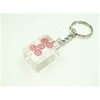 Clear Mahjong Pie (Large) Key Chain [Red Opping]