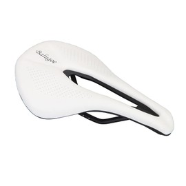 Aking Bicycle Saddle MTB Road Bike Racing Saddle Lightweight PU Breathable Seater Comfortable Shock Absorbing Foot Seat Cushion White