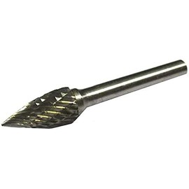 CNC QUALITÄT Carbide Burr Diameter 6-12 mm - Pointed Arch - Cross-toothed End Mill for Deburring (Carbide, 8 mm)