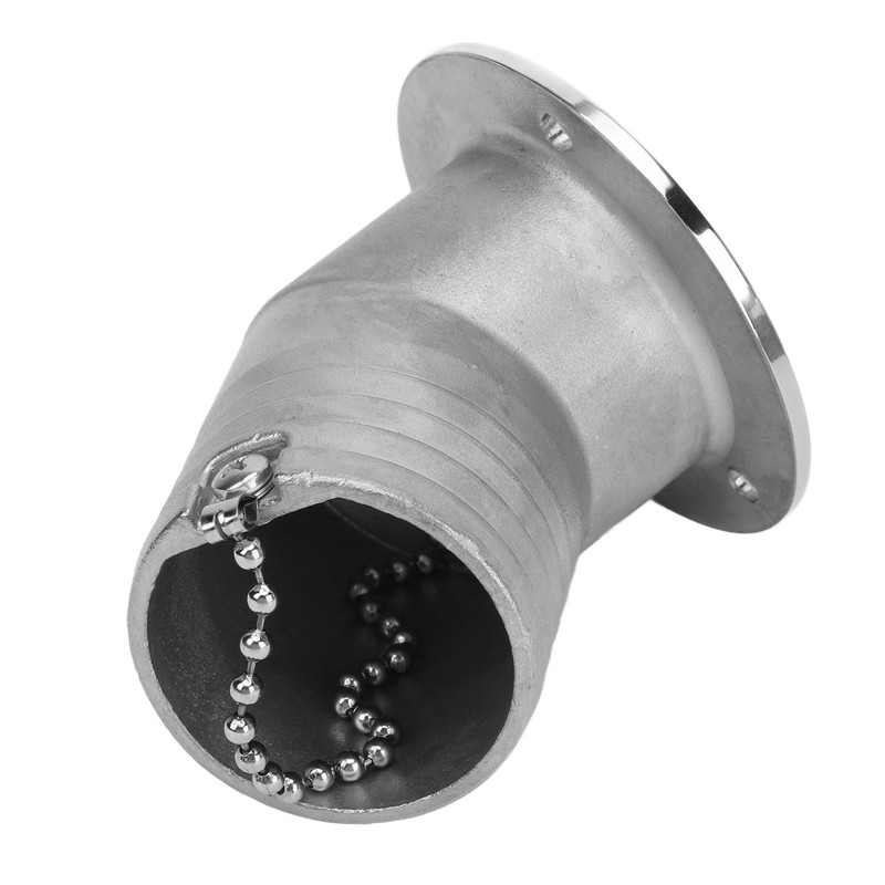 Angled Boat Deck Fill Cap 316 Stainless Steel Marine Deck