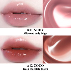 BBIA Glow Tint – Lip Plumping Volumizing Glossy & Glowy Lip Stain Naturally Moisturizing Comfortable Texture Lightweight Long-Lasting Vivid Color Non-Sticky Korean Makeup (12 COCO, Pack of 1)