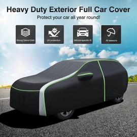Cartist Full Car Cover Fits for Toyota Camry 1987-2024 2025 All Weather Car Covers Outdoor for Camry Waterproof Anti UV with Zipper & Reflective Safety Strips