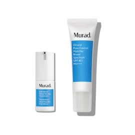 Murad Oil & Scar Control Value Set - 2-Piece Full-Size Set $87 Value - InvisiScar & Oil Pore Control Mattifier