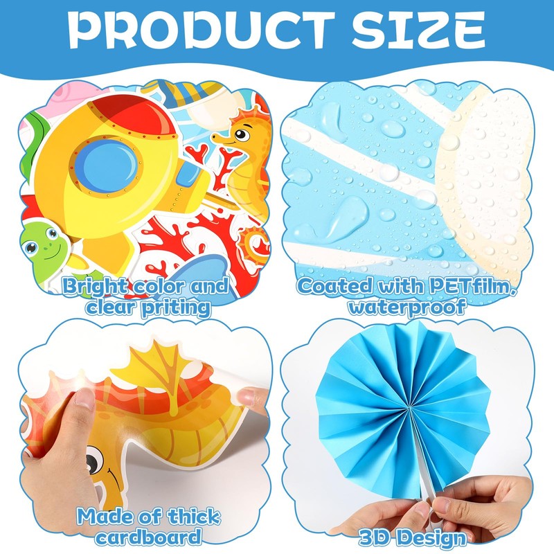 Welcome Back Bulletin Board Set with 3D Underwater World Classroom