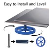AUXBC 4Pcs Blue Aluminum Alloy Leveling Nuts+4Pcs Hot Bed Springs+4Pcs