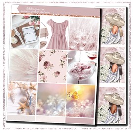 Life Planner Sticker Kit, Summer Blush, over 150 stickers on premium matte