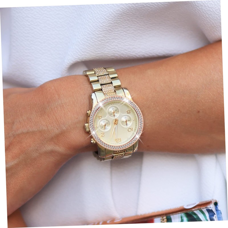 GRIRIW Rhinestone Decorative Watch Case Ring Cover Bumper for Watch