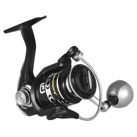 Fishdrops Fishing Reels Spinning, Lightweight Spinning Reel, 15.5 LBs Max Drag, 5.1:1/5.5:1 High Speed Ultra Smooth Powerful with CNC Aluminum Spool Spinning Reels Freshwater(Black/Gold)