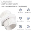 TOP-VIGOR 5Pcs PVC Pipe Fitting Hex Nipple, G3/4 x G3/4
