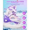 Fitense Adjustable Ice Skates for Kids Girls Ages 3-12, 4